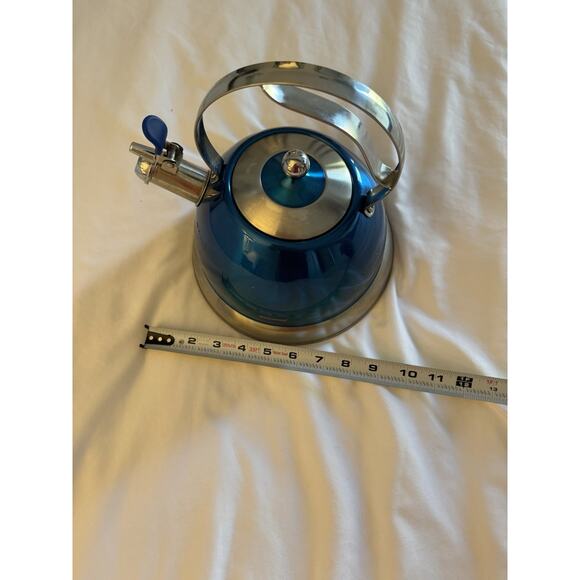 Bergner Stainless Steel Whistling Tea Kettle Blue - Picture 7 of 8
